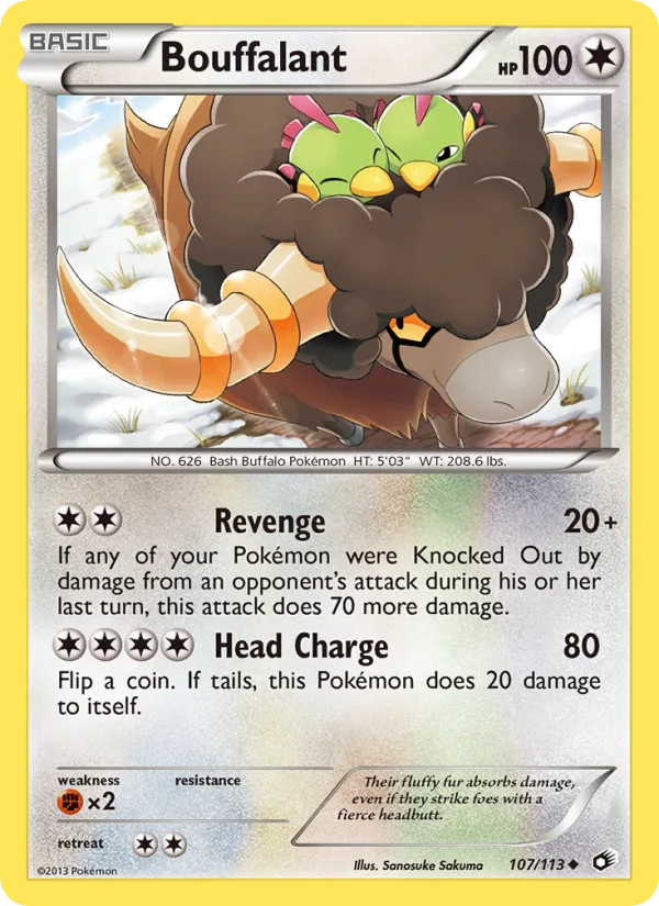 Bouffalant · Legendary Treasures 107/113