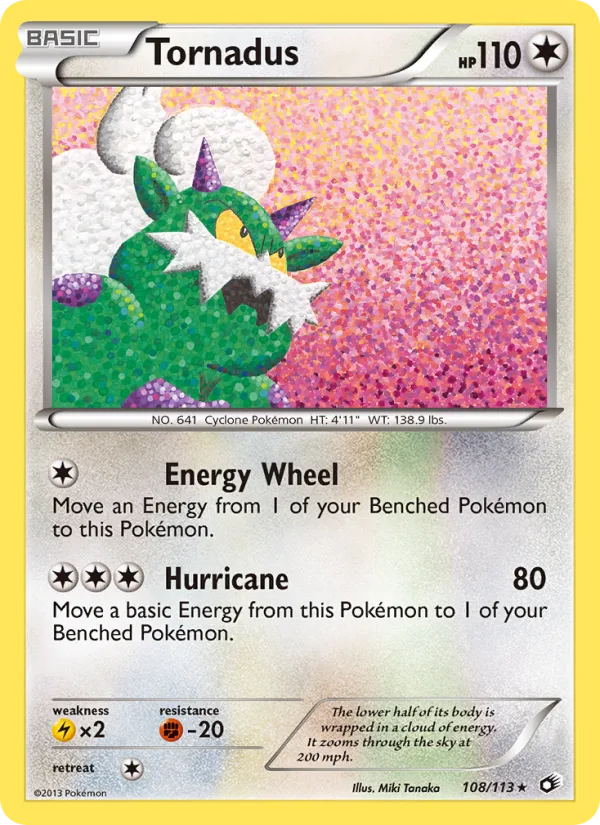 Tornadus · Legendary Treasures 108/113