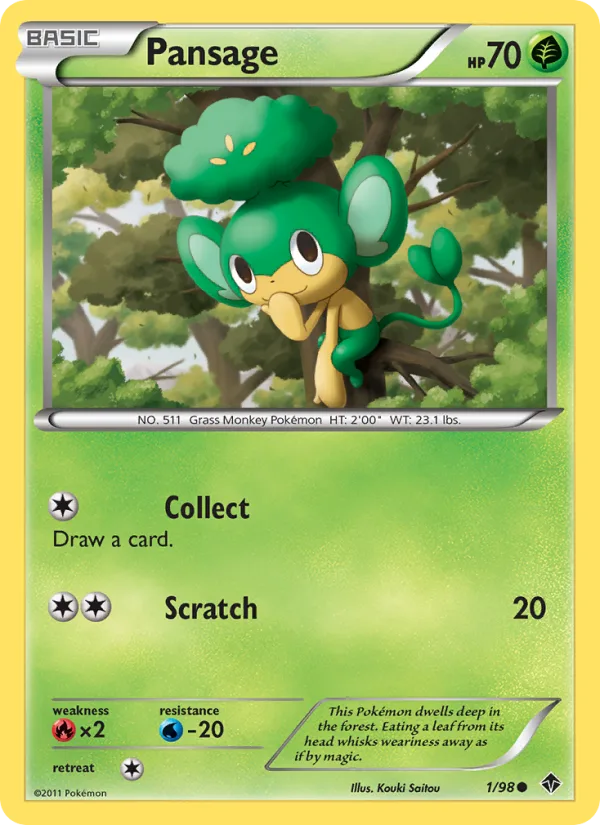 Pansage · Emerging Powers 1/98