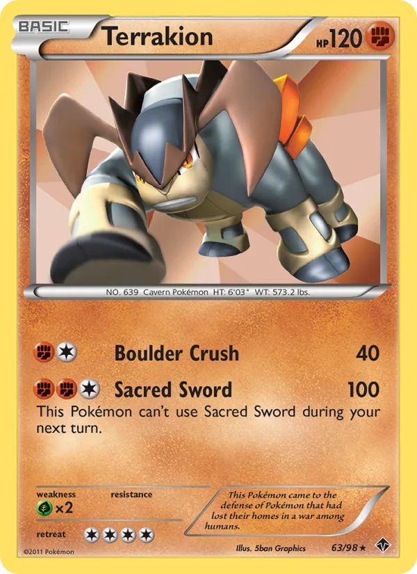Terrakion · Emerging Powers 63/98