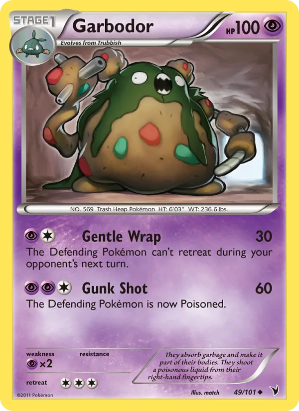 Garbodor · Noble Victories 49/101