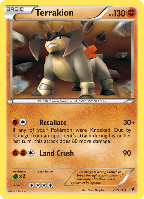 Terrakion · Noble Victories 73/101