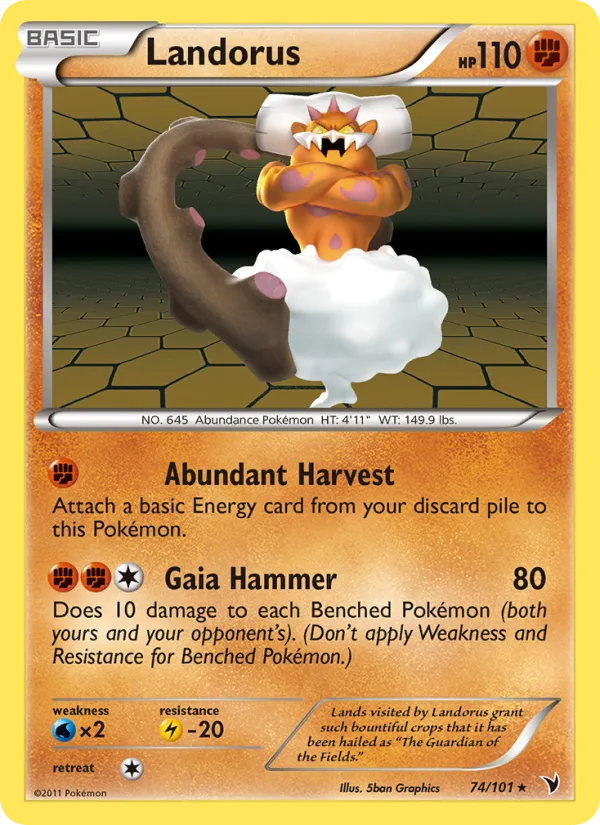 Landorus · Noble Victories 74/101