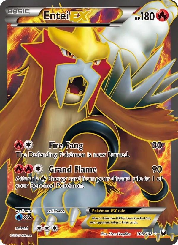 Entei-EX · Dark Explorers 103/108
