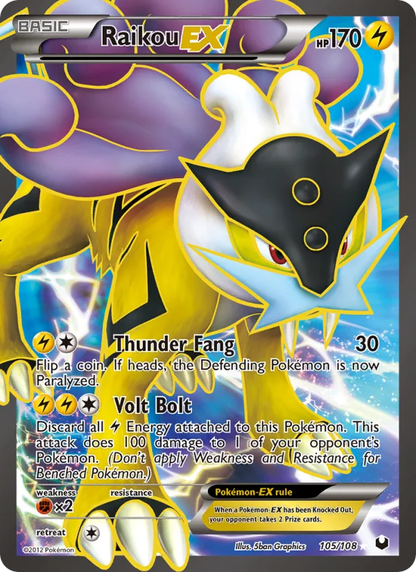 Raikou-EX · Dark Explorers 105/108