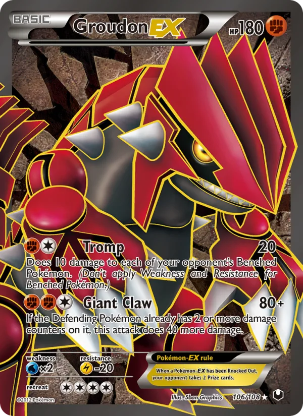 Groudon-EX · Dark Explorers 106/108