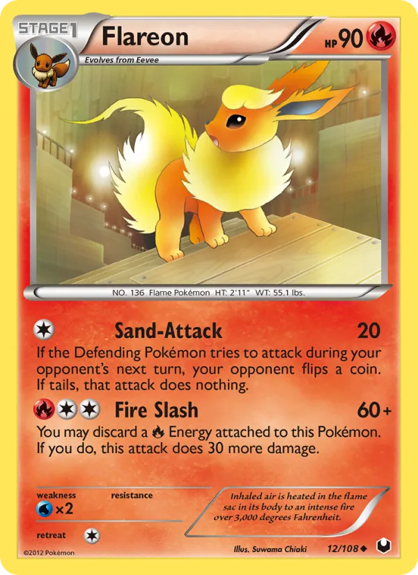 Flareon · Dark Explorers 12/108