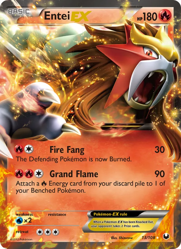Entei-EX · Dark Explorers 13/108