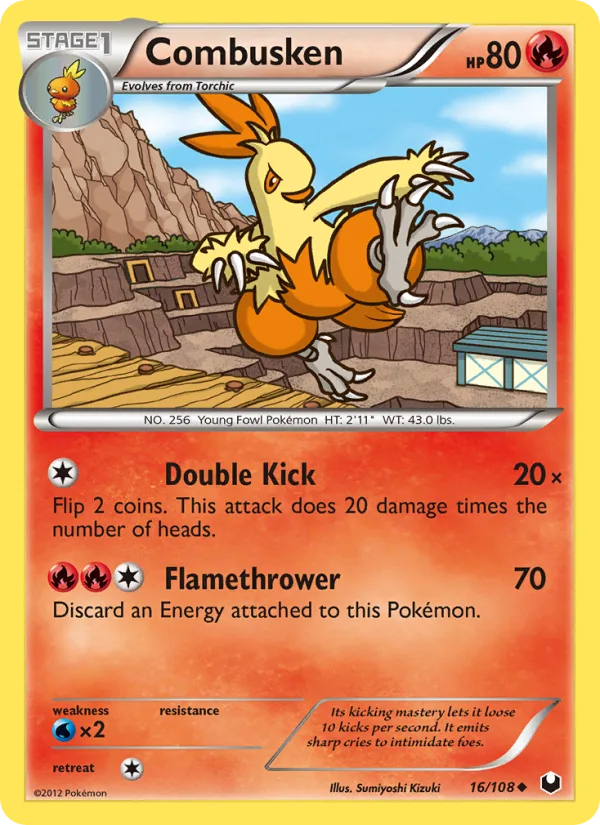 Combusken · Dark Explorers 16/108