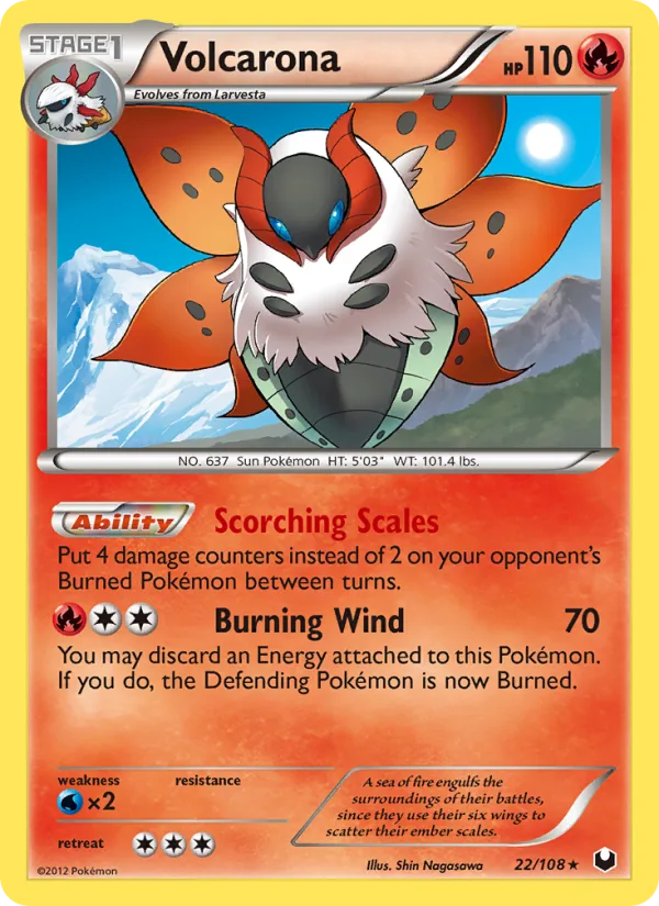 Volcarona · Dark Explorers 22/108