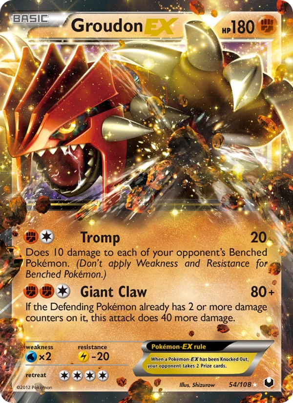 Groudon-EX · Dark Explorers 54/108