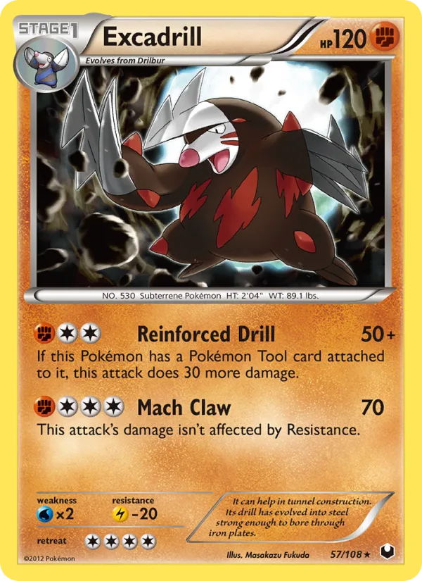 Excadrill · Dark Explorers 57/108