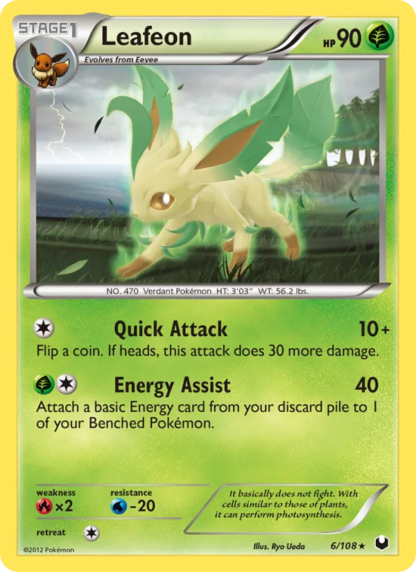 Leafeon · Dark Explorers 6/108
