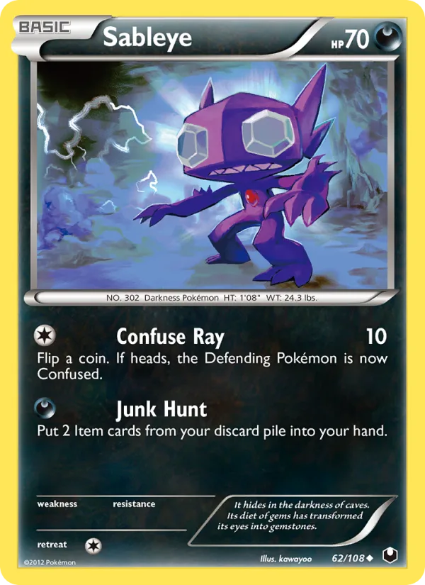 Sableye · Dark Explorers 62/108