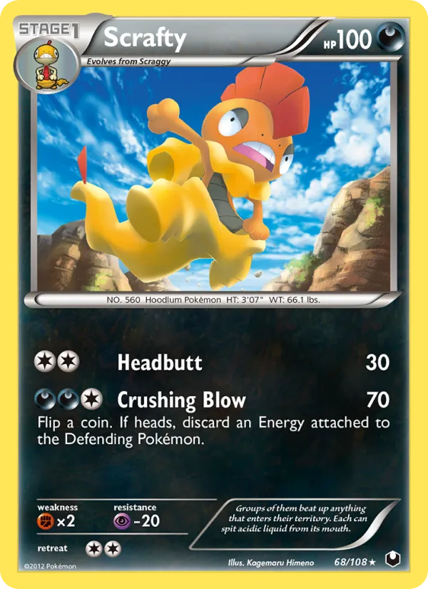 Scrafty · Dark Explorers 68/108
