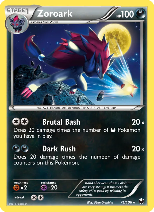 Zoroark · Dark Explorers 71/108