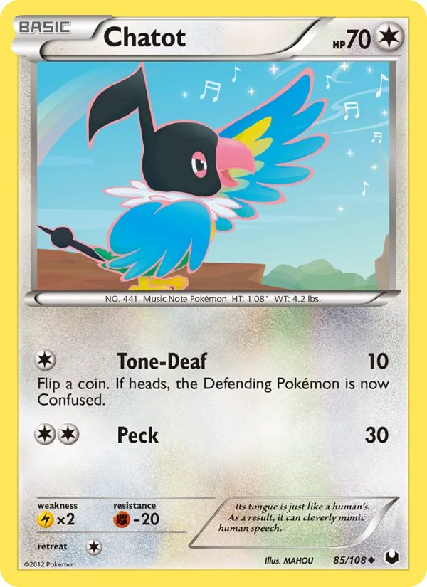 Chatot · Dark Explorers 85/108