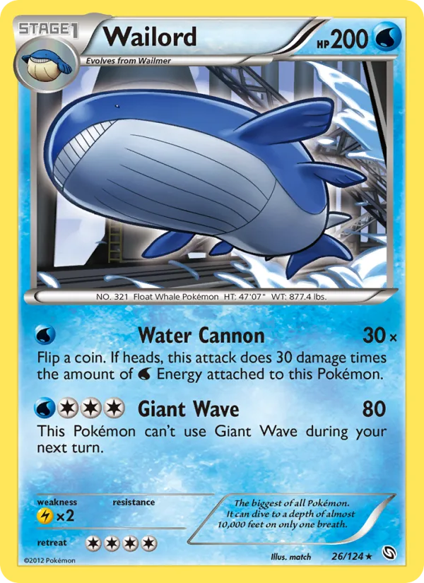 Wailord · Dragons Exalted 26/124