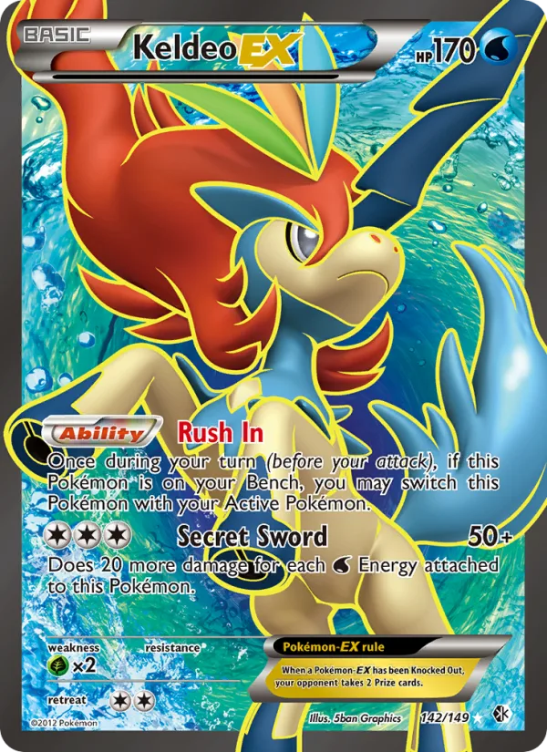 Keldeo-EX · Boundaries Crossed 142/149
