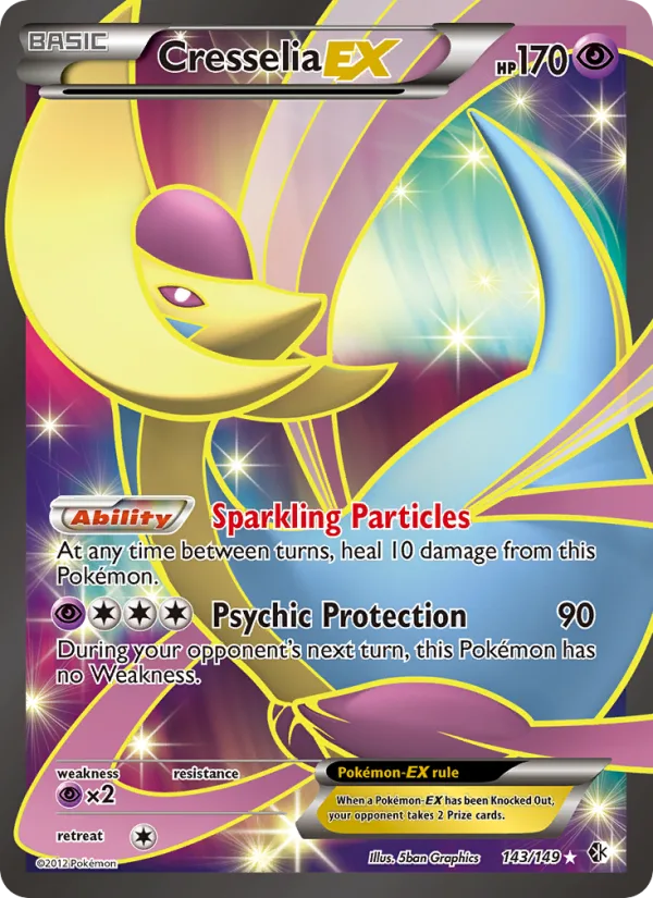 Cresselia-EX · Boundaries Crossed 143/149