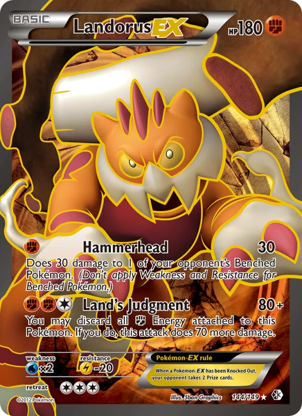 Landorus-EX · Boundaries Crossed 144/149