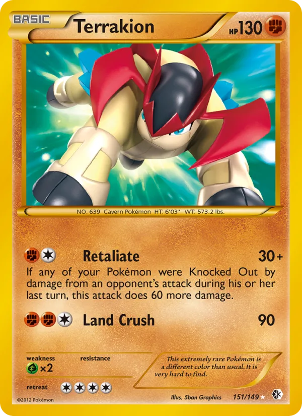 Terrakion · Boundaries Crossed 151/149