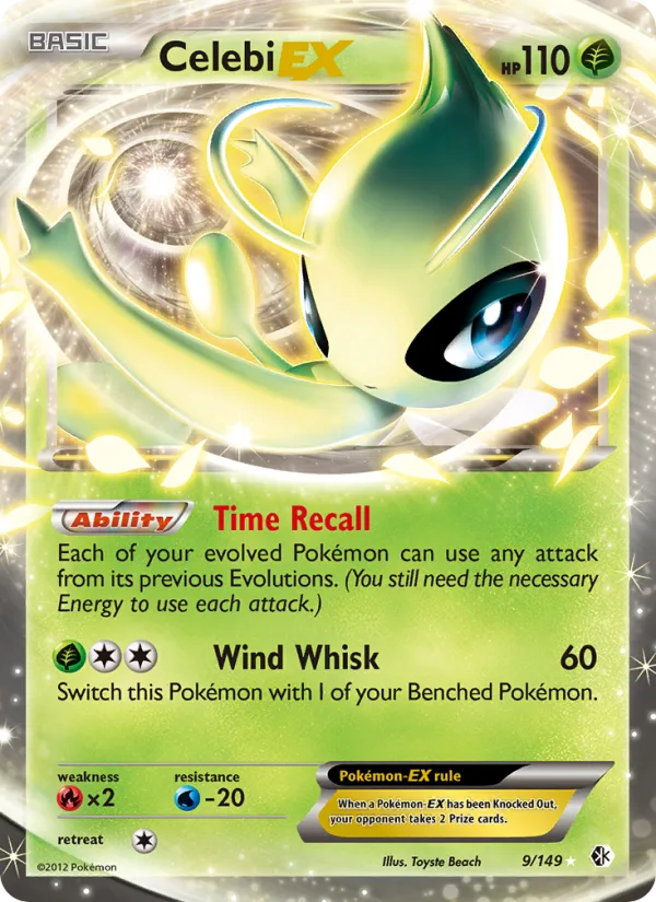 Celebi-EX · Boundaries Crossed 9/149