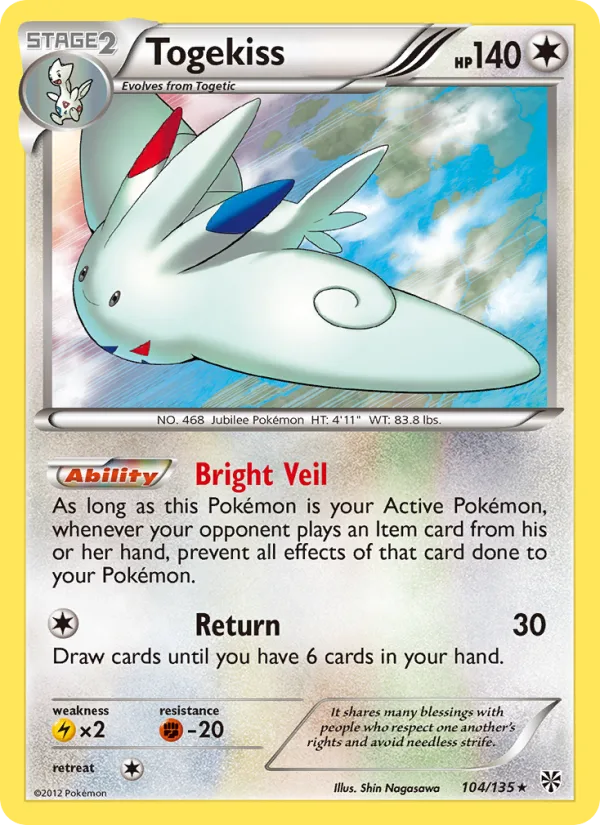 Togekiss · Plasma Storm 104/135