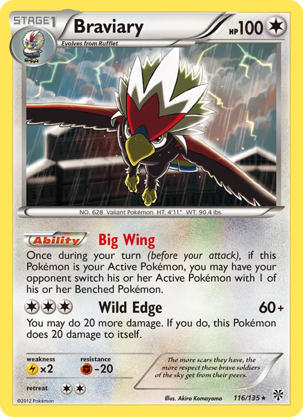 Braviary · Plasma Storm 116/135