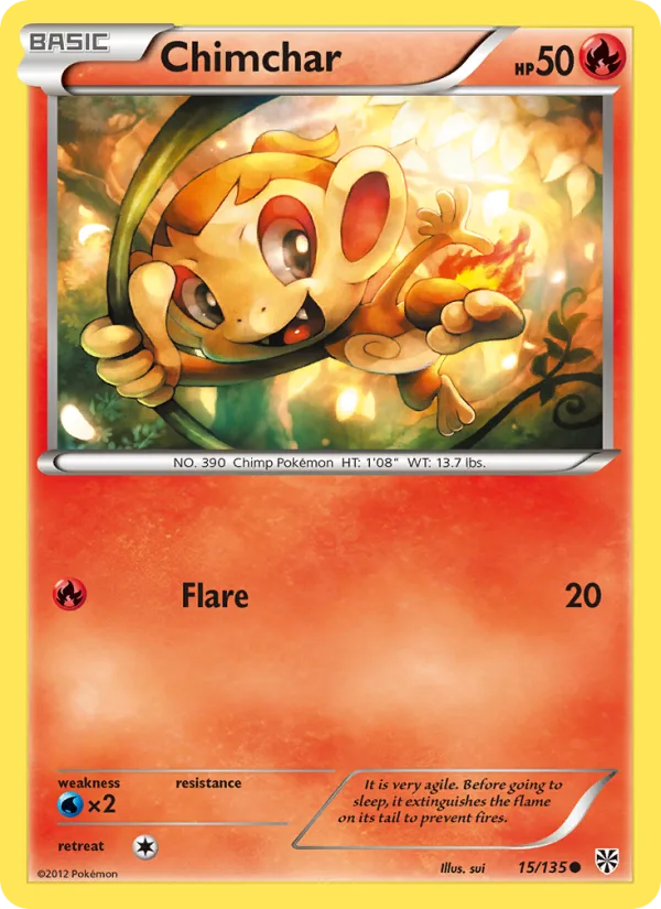 Chimchar · Plasma Storm 15/135