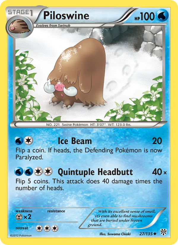 Piloswine · Plasma Storm 27/135