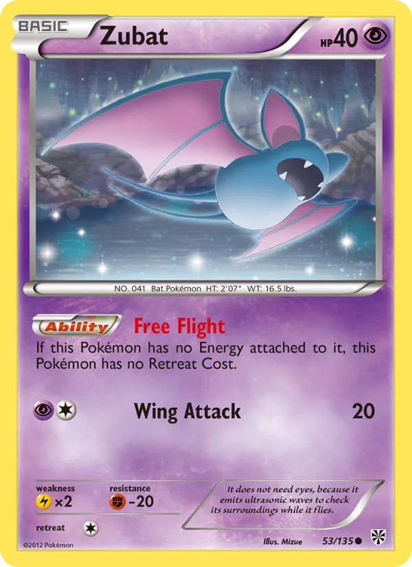 Zubat · Plasma Storm 53/135