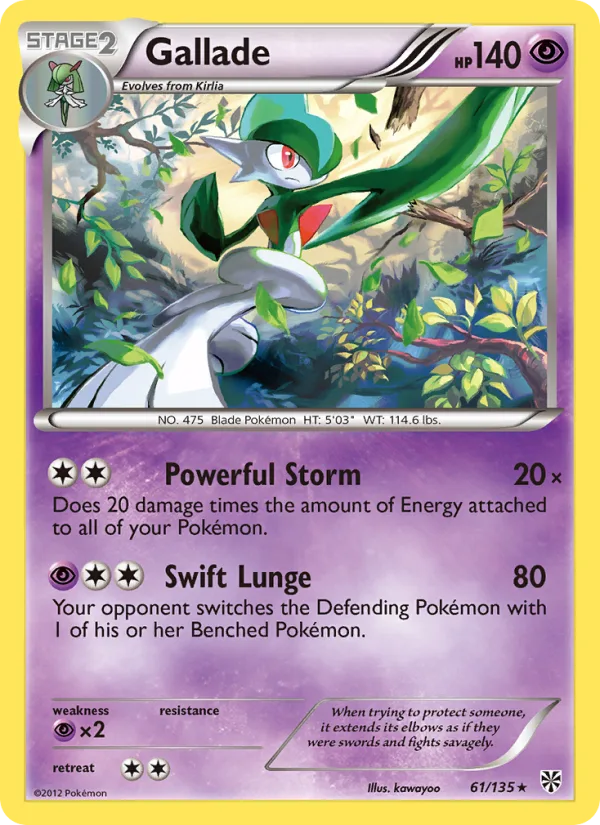 Gallade · Plasma Storm 61/135