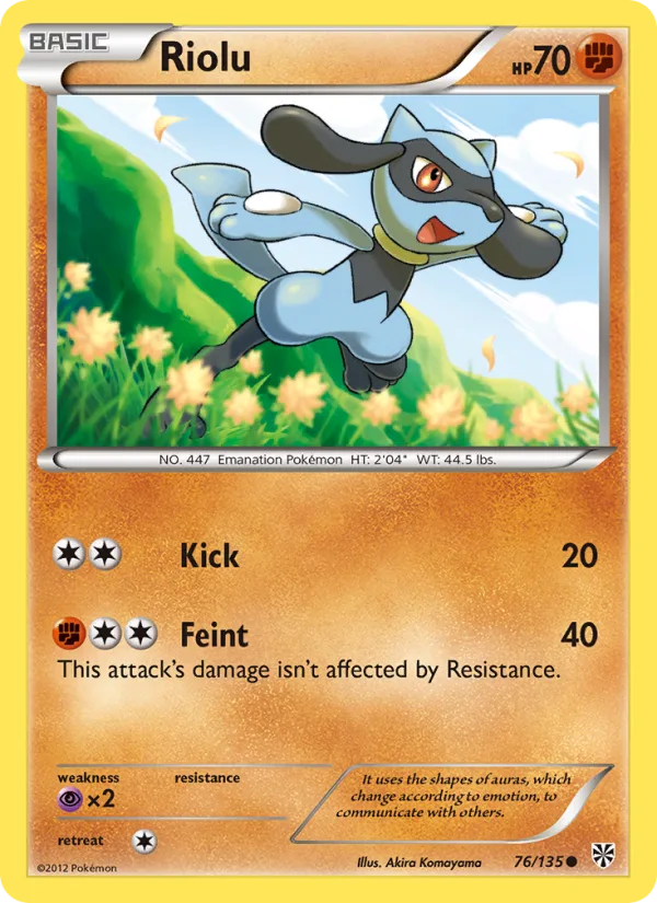 Riolu · Plasma Storm 76/135