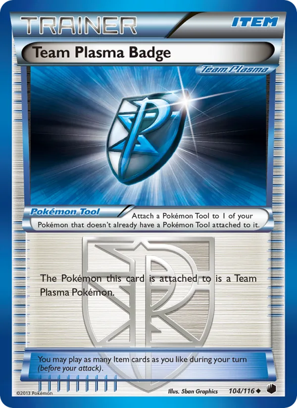 Team Plasma Badge · Plasma Freeze 104/116