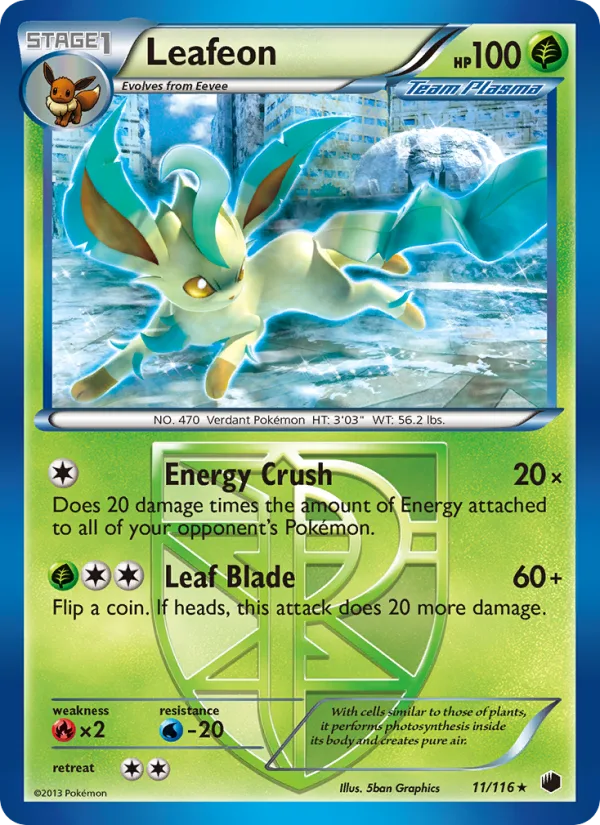 Leafeon · Plasma Freeze 11/116