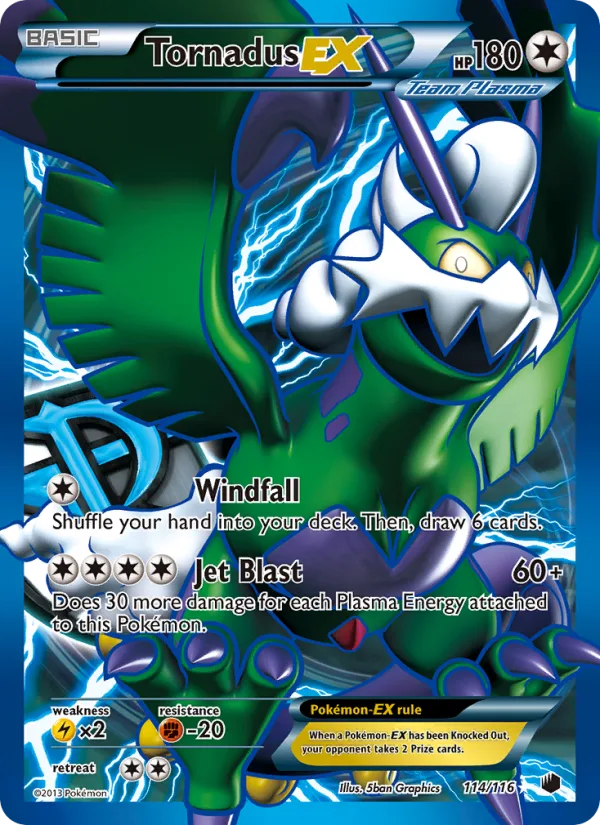 Tornadus-EX · Plasma Freeze 114/116