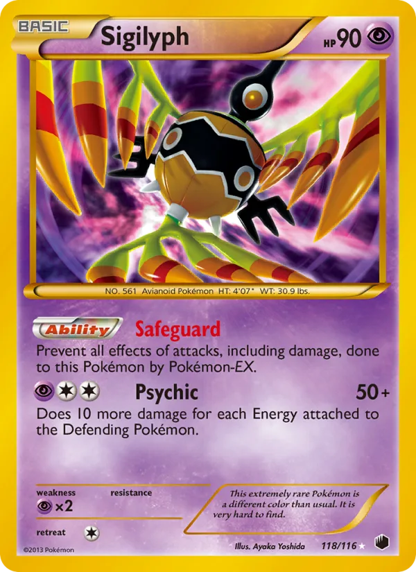 Sigilyph · Plasma Freeze 118/116