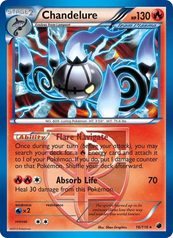Chandelure · Plasma Freeze 16/116