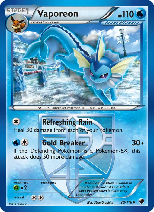 Vaporeon · Plasma Freeze 20/116