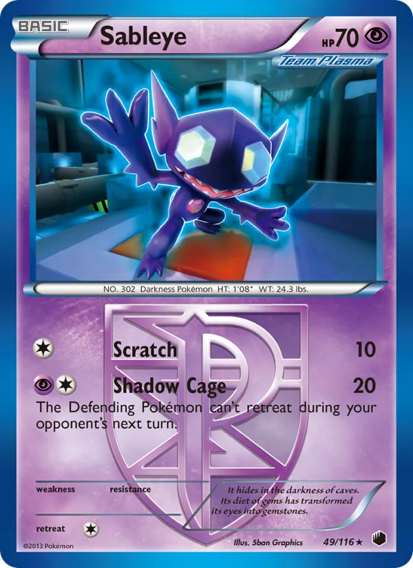 Sableye · Plasma Freeze 49/116