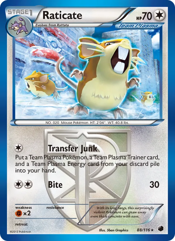 Raticate · Plasma Freeze 88/116