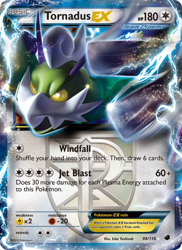 Tornadus-EX · Plasma Freeze 98/116