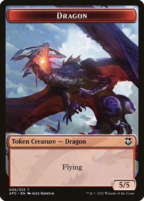 Dragon · Forgotten Realms Commander Tokens 6/13