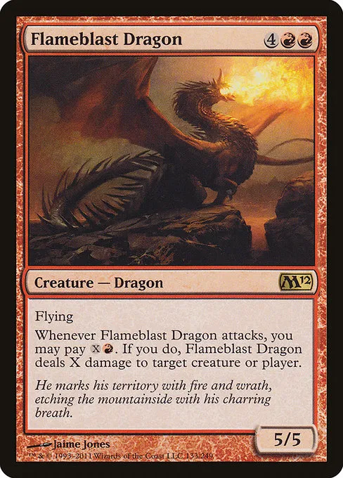 Flameblast Dragon · Magic 2012 133/249