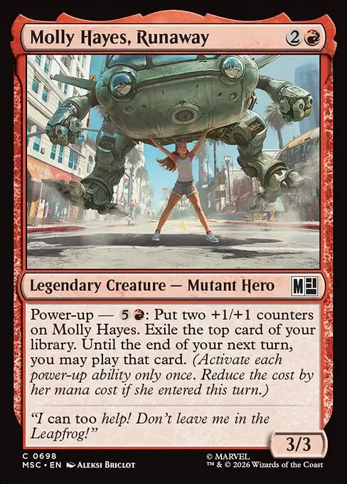 Molly Hayes, Runaway · Marvel Super Heroes Commander 698/9