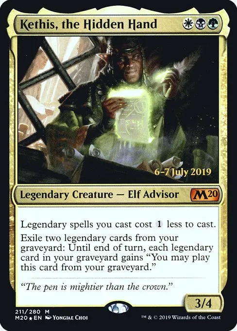 Kethis, the Hidden Hand · Core Set 2020 Promos 211s/144
