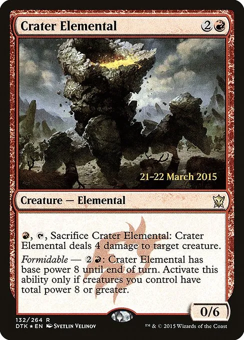 Crater Elemental · Dragons of Tarkir Promos 132s/51