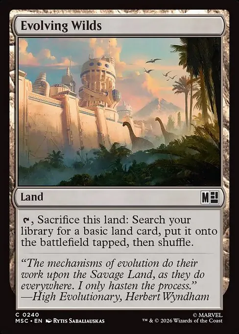 Evolving Wilds · Marvel Super Heroes Commander 240/9