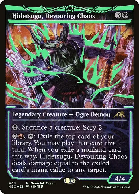 Hidetsugu, Devouring Chaos · Kamigawa: Neon Dynasty 430/531